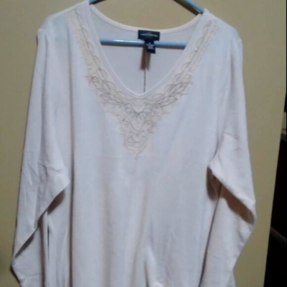 🤠Karen Brooks V Neck Sweater Size 3X - Picture 1 of 7